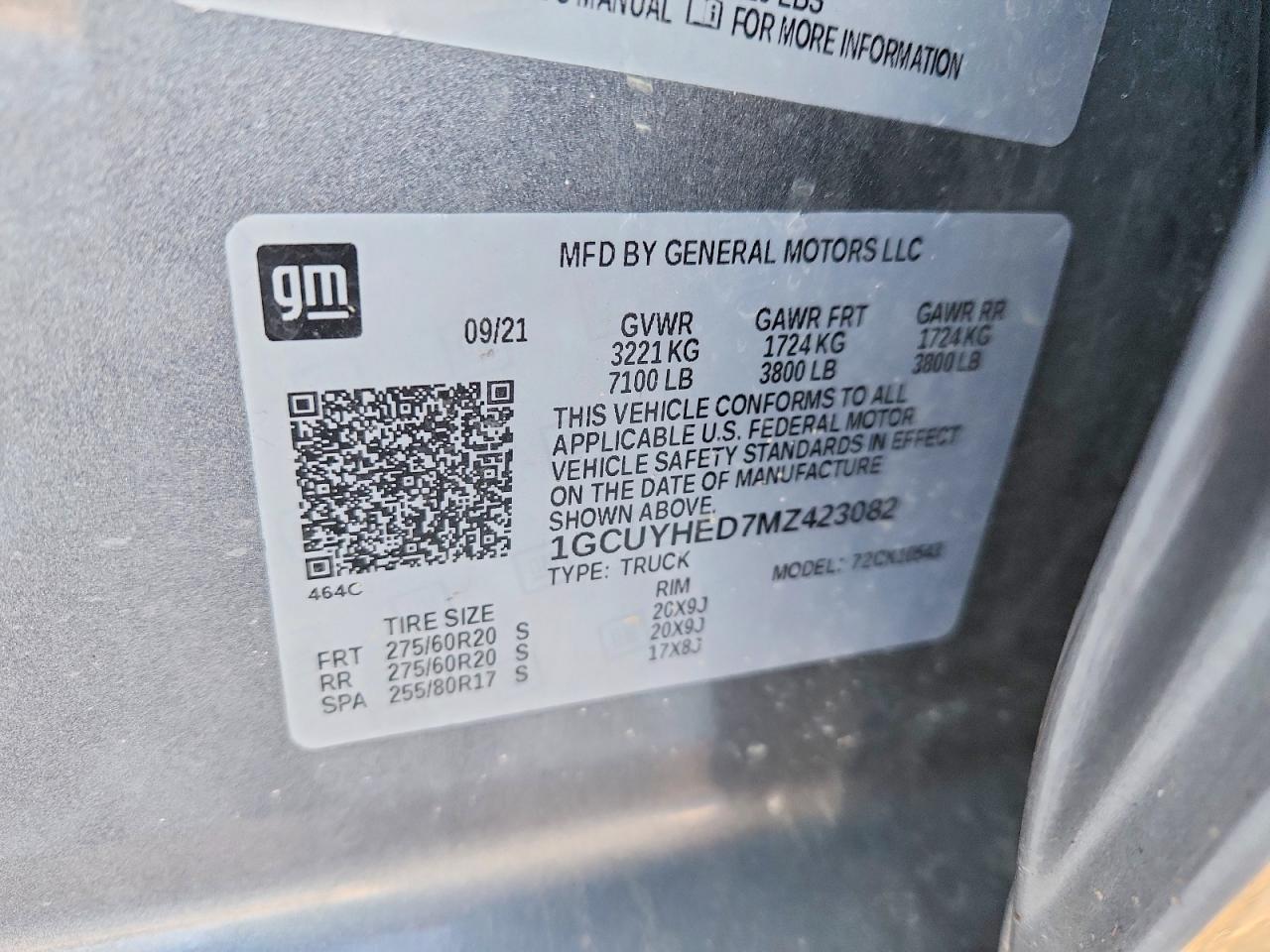 2021 CHEVROLET SILVERADO K1500 HIGH COUNTRY photo 13