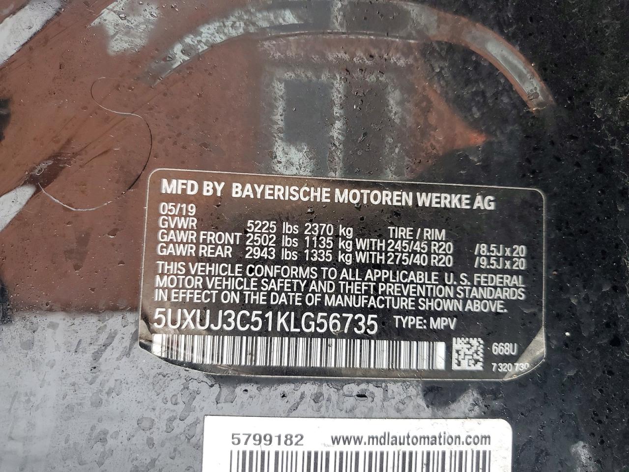 2019 BMW X4 XDRIVE30I photo 34
