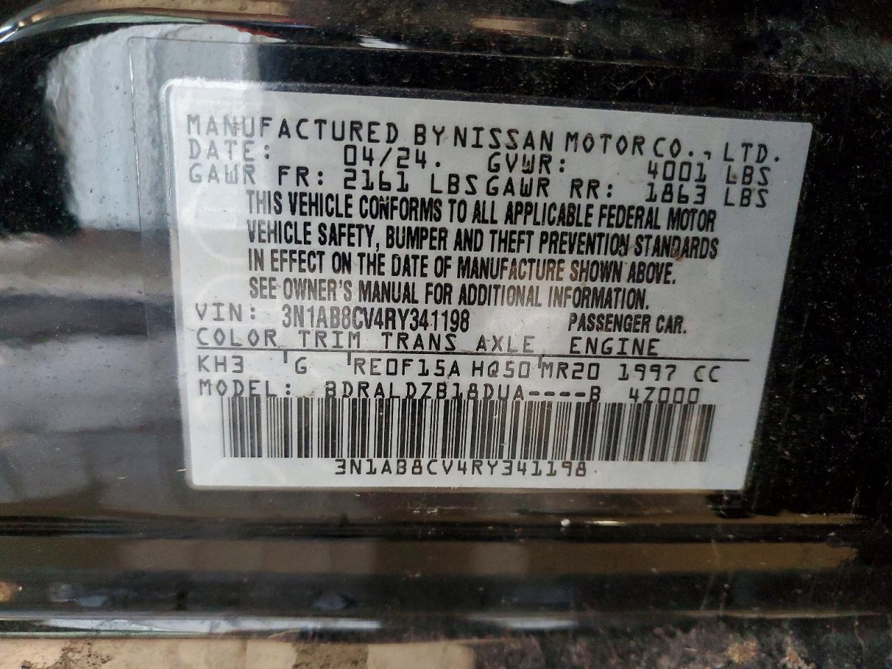 2024 NISSAN SENTRA SV photo 37