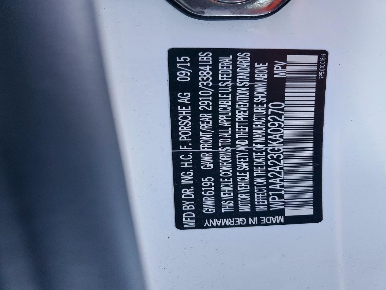 2016 PORSCHE CAYENNE photo 13