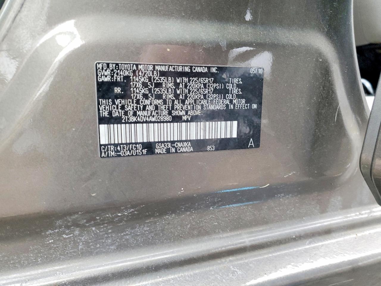 2010 TOYOTA RAV4 photo 13