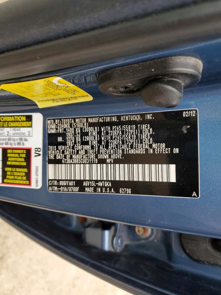 2012 TOYOTA VENZA LE photo 13