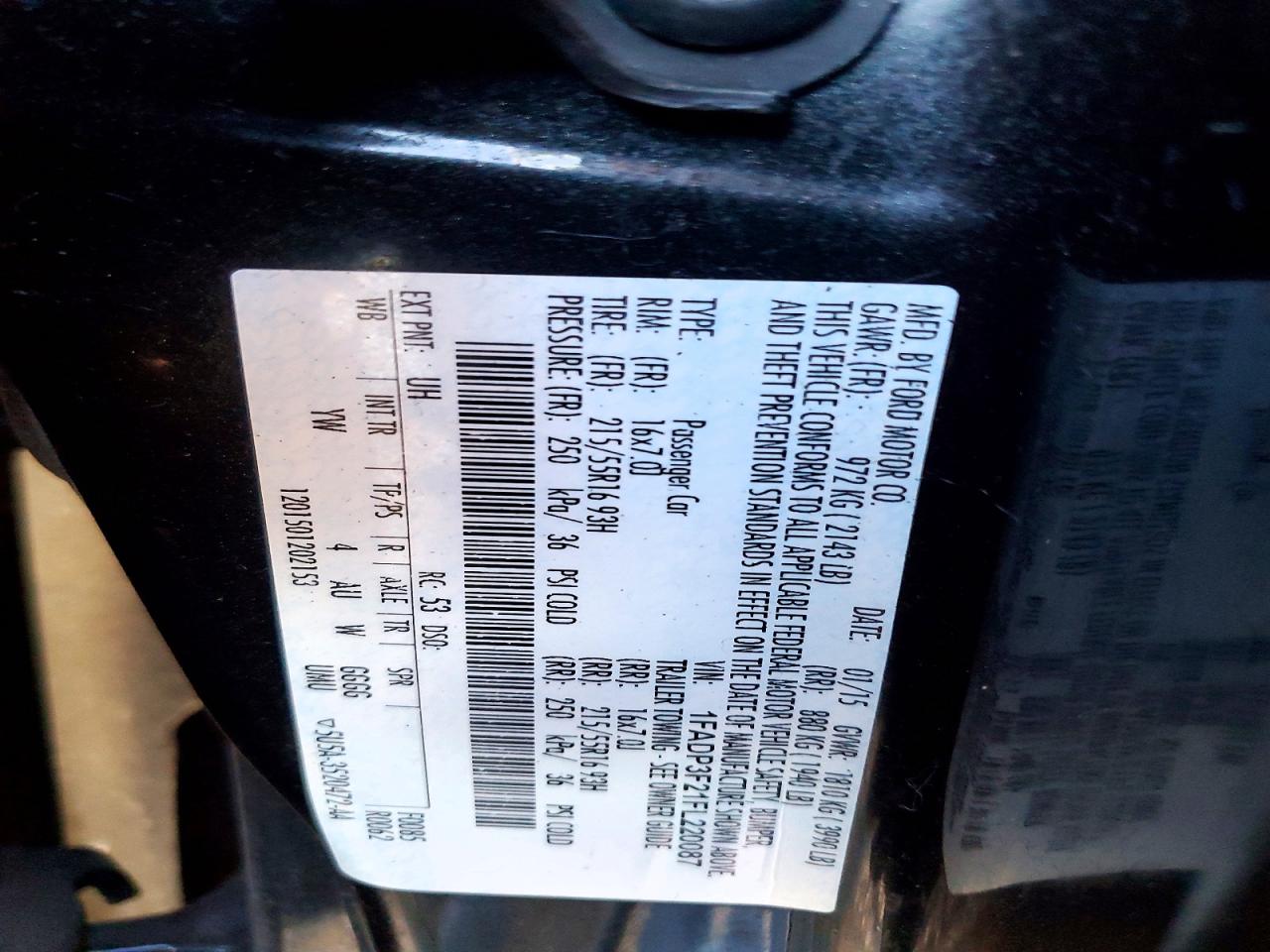 2015 FORD FOCUS SE photo 23