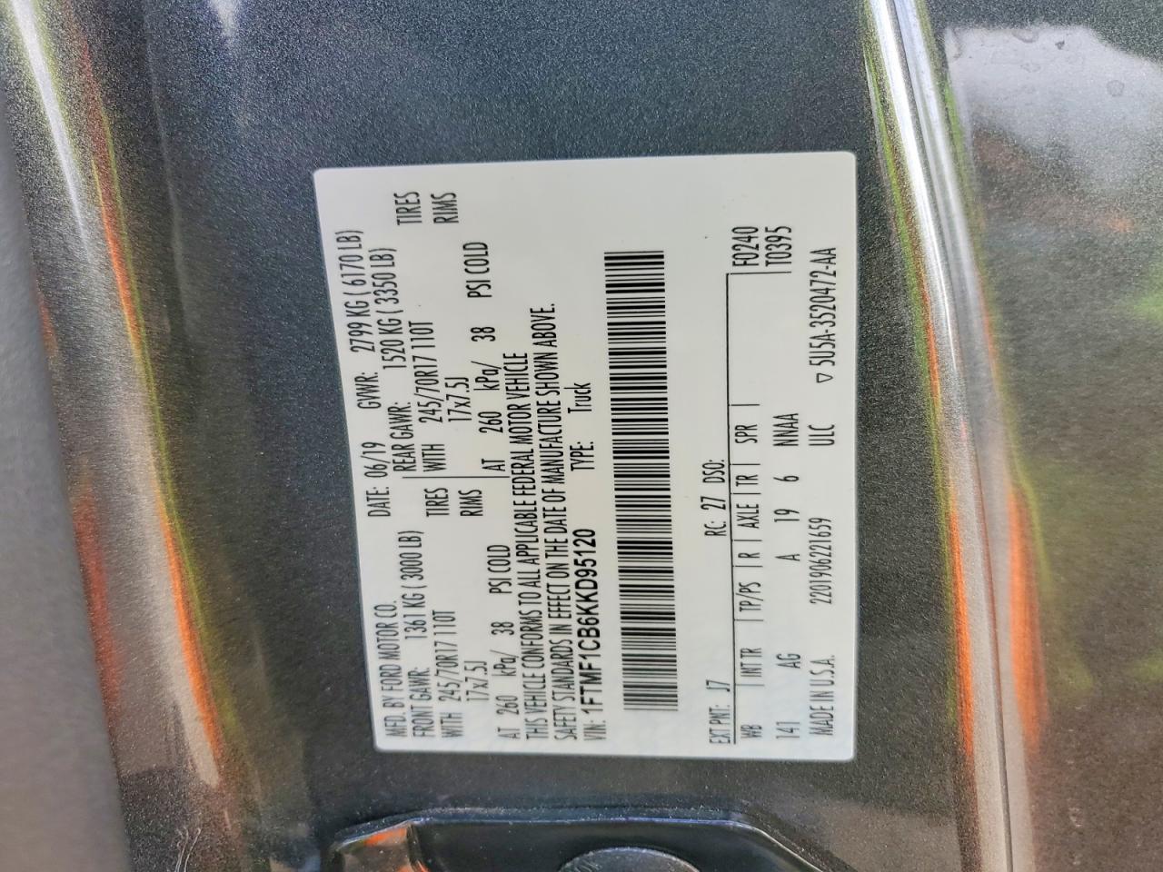 2019 FORD F150 photo 12