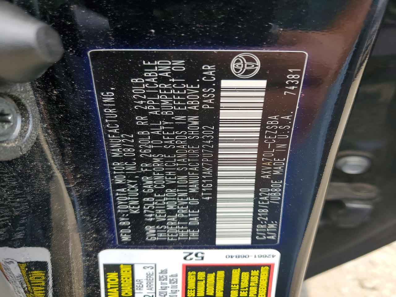 2023 TOYOTA CAMRY SE NIGHT SHADE photo 12