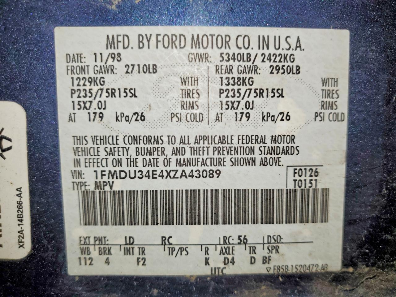 1999 FORD EXPLORER photo 37