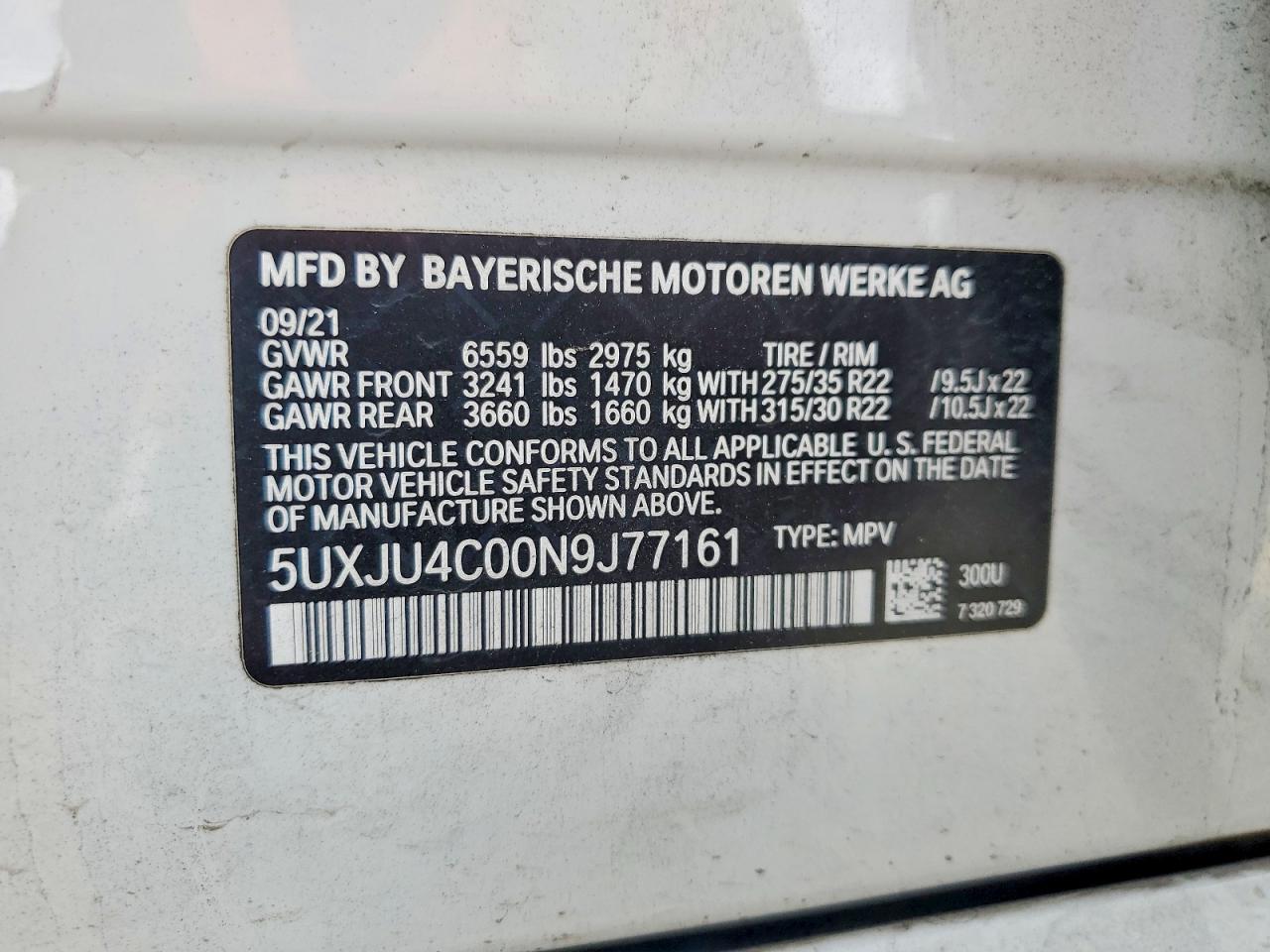 2022 BMW X5 M50I photo 13