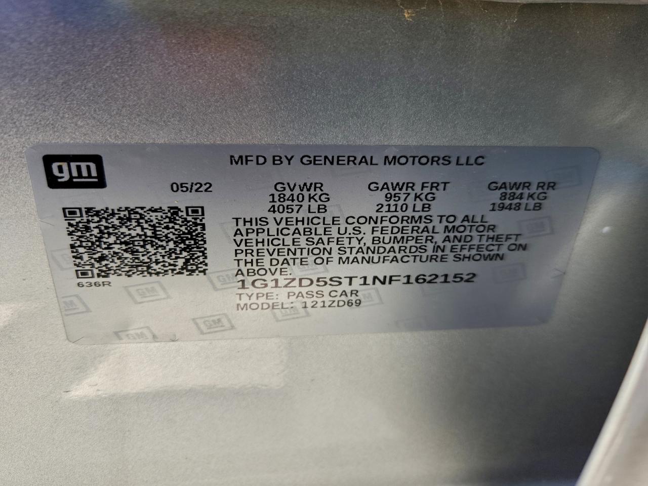 2022 CHEVROLET MALIBU LT photo 13