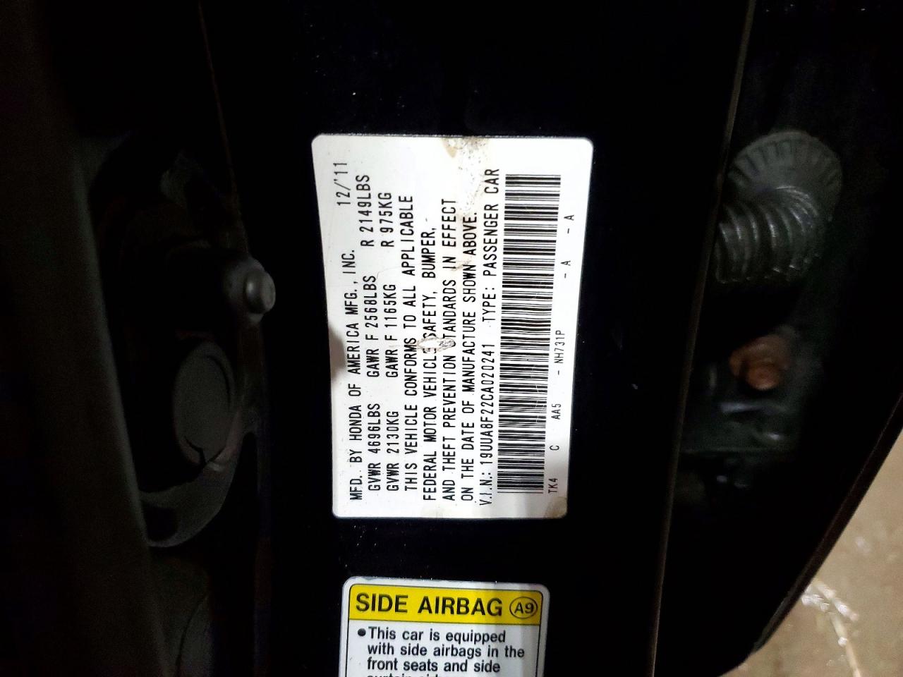 2012 ACURA TL photo 25