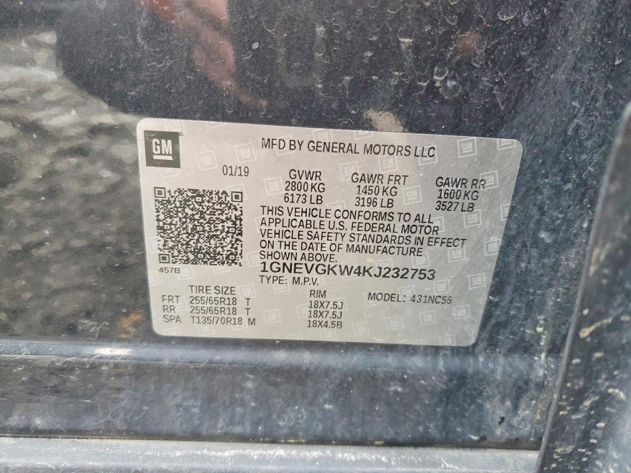 2019 CHEVROLET TRAVERSE LT photo 13