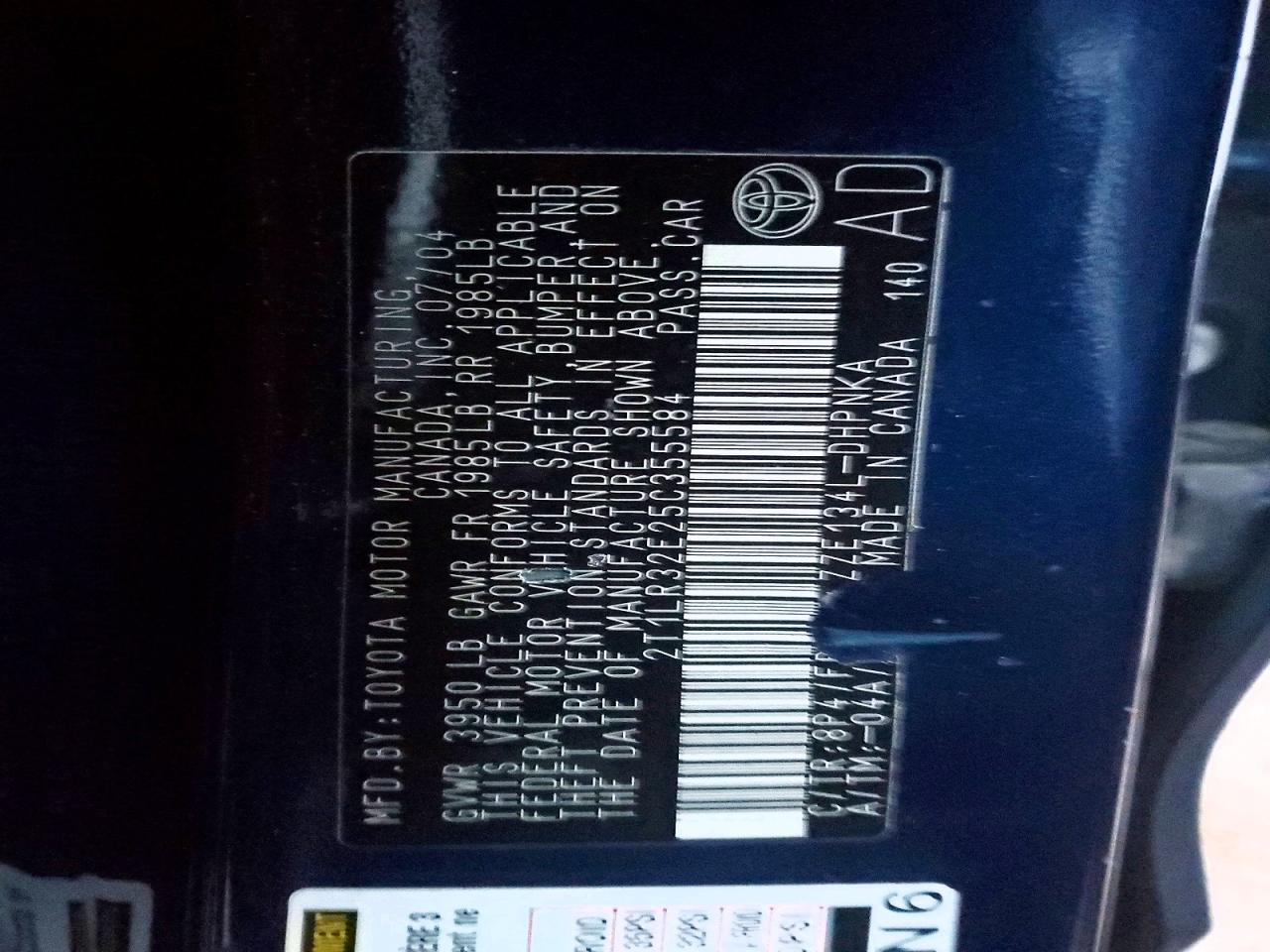 2005 TOYOTA COROLLA MATRIX BASE photo 13