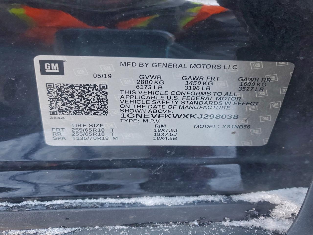 2019 CHEVROLET TRAVERSE LS photo 40
