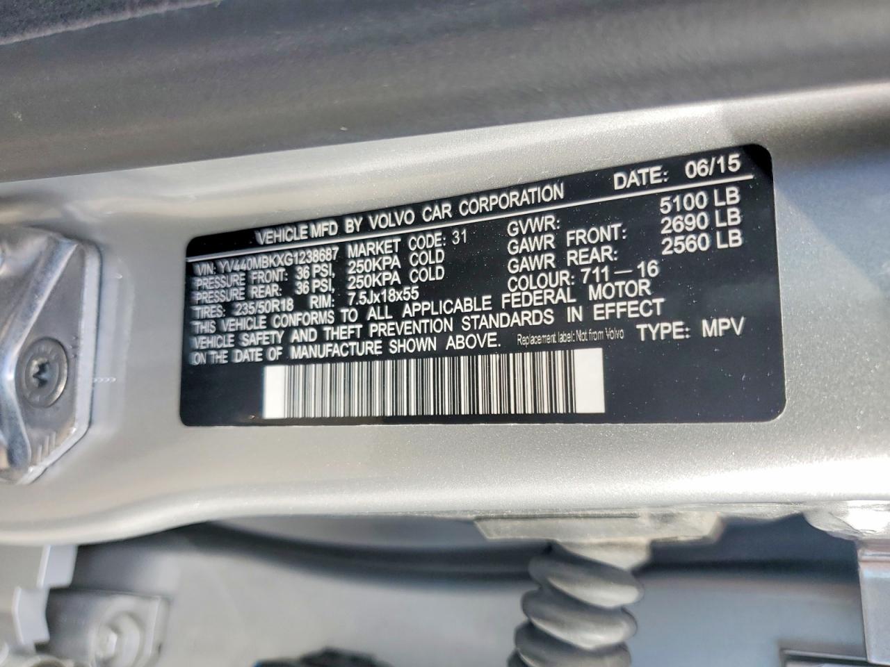 2016 VOLVO XC70 T5 PREMIER photo 12