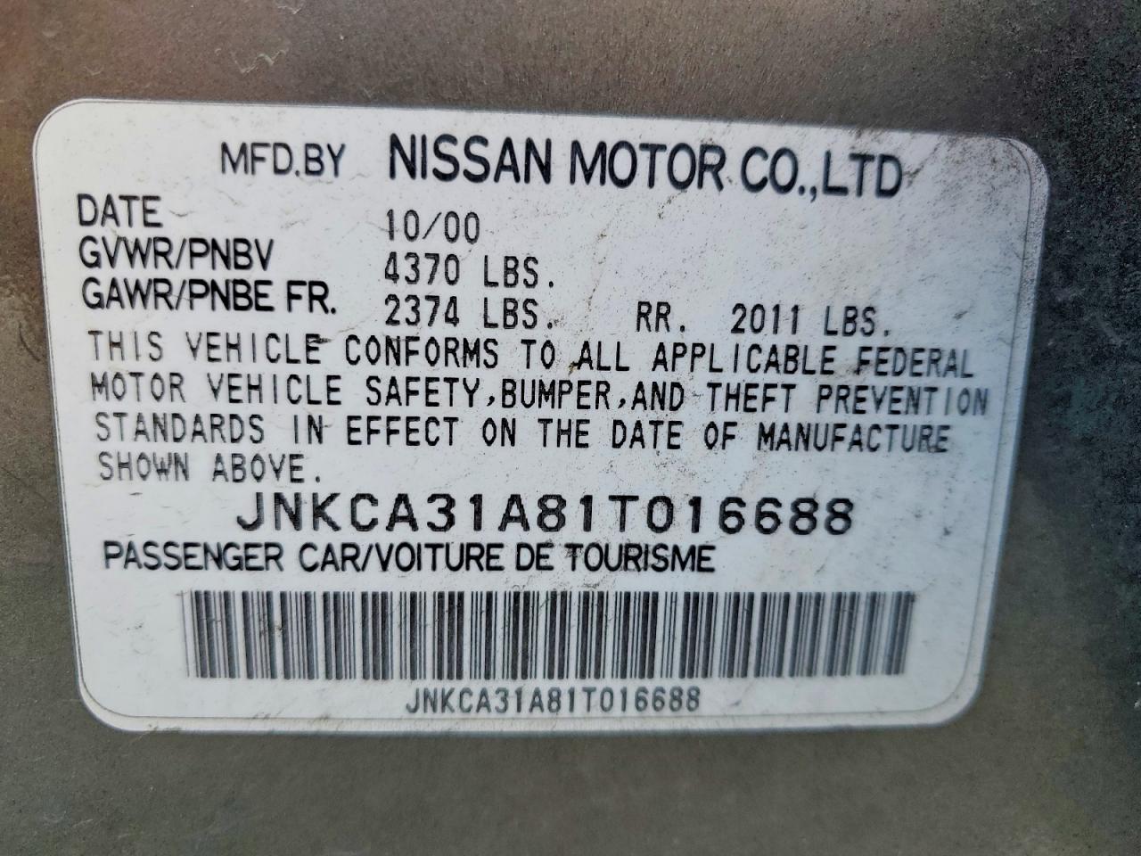 2001 INFINITI I30 photo 12