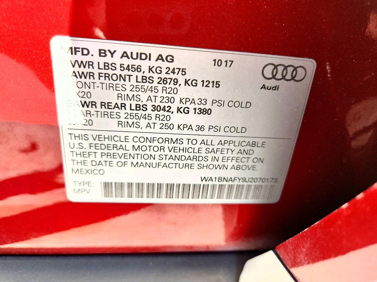 2018 AUDI Q5 PREMIUM PLUS photo 13