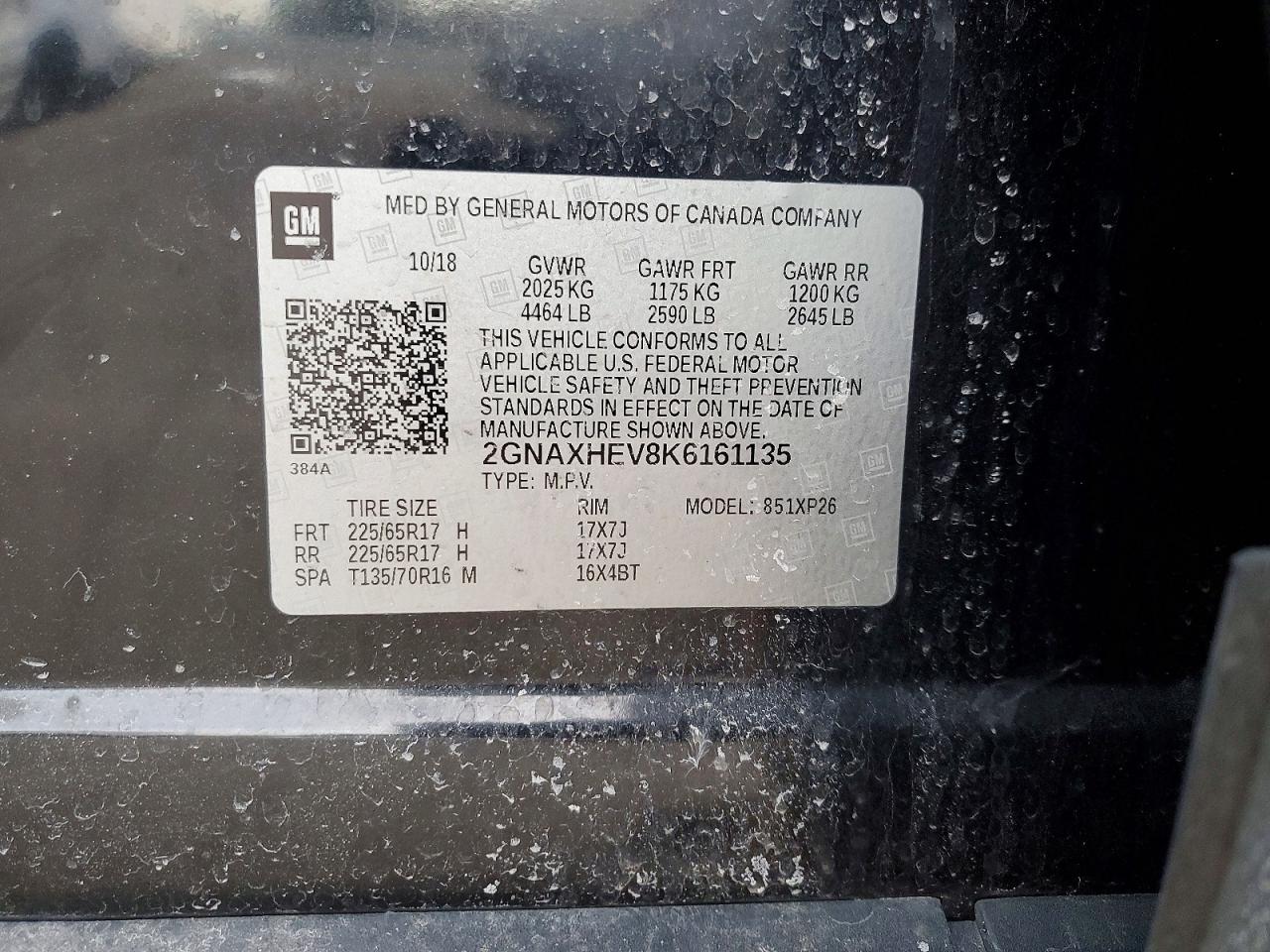 2019 CHEVROLET EQUINOX LS photo 13