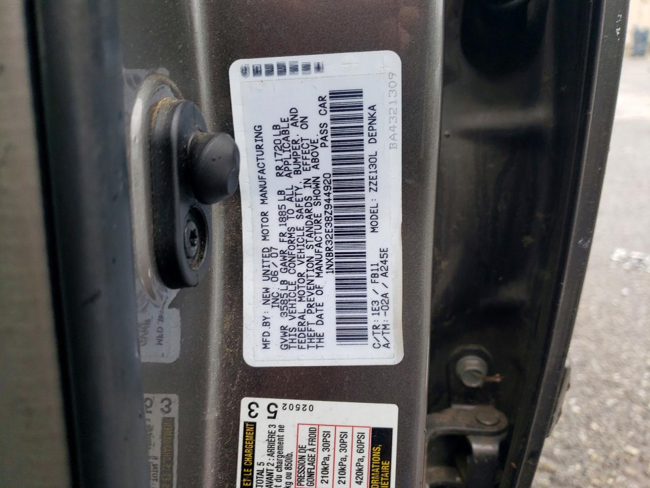 2008 TOYOTA COROLLA CE photo 12