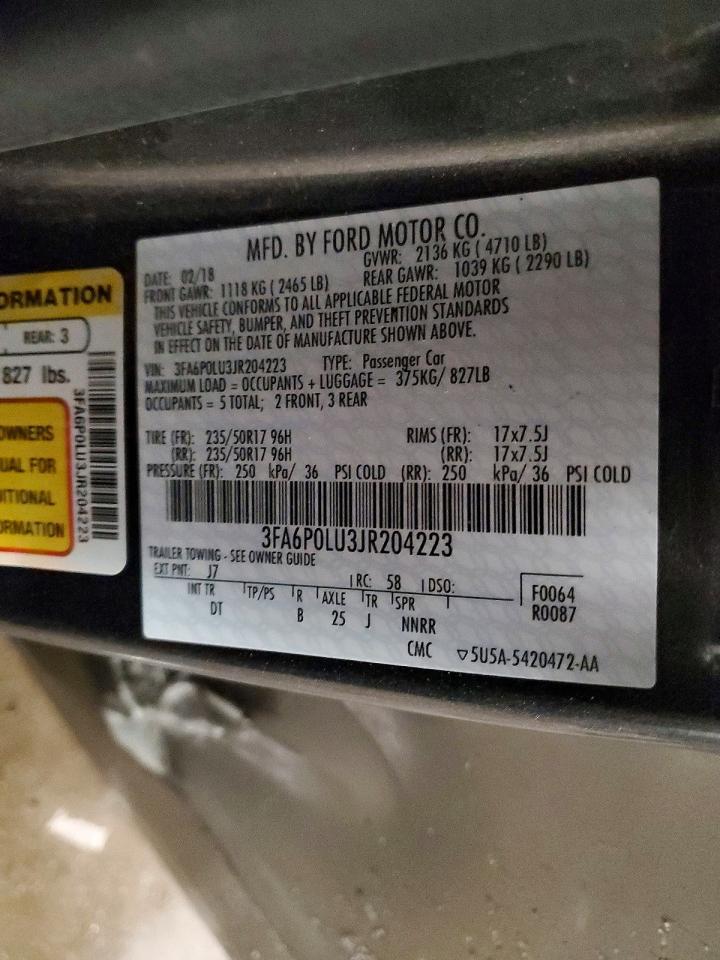 2018 FORD FUSION SE HYBRID photo 12
