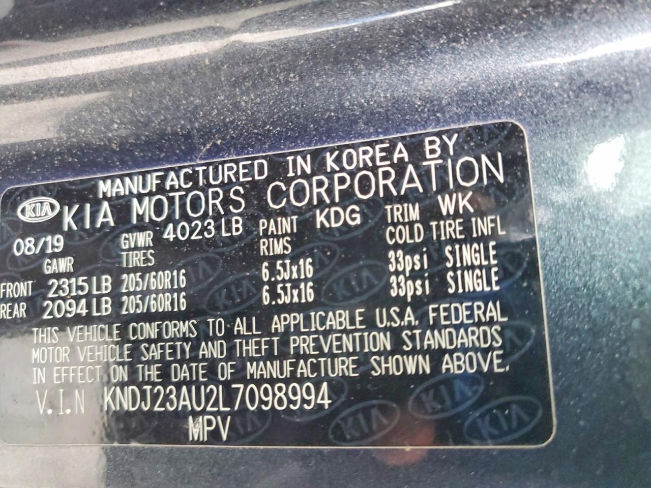 2020 KIA SOUL LX photo 14