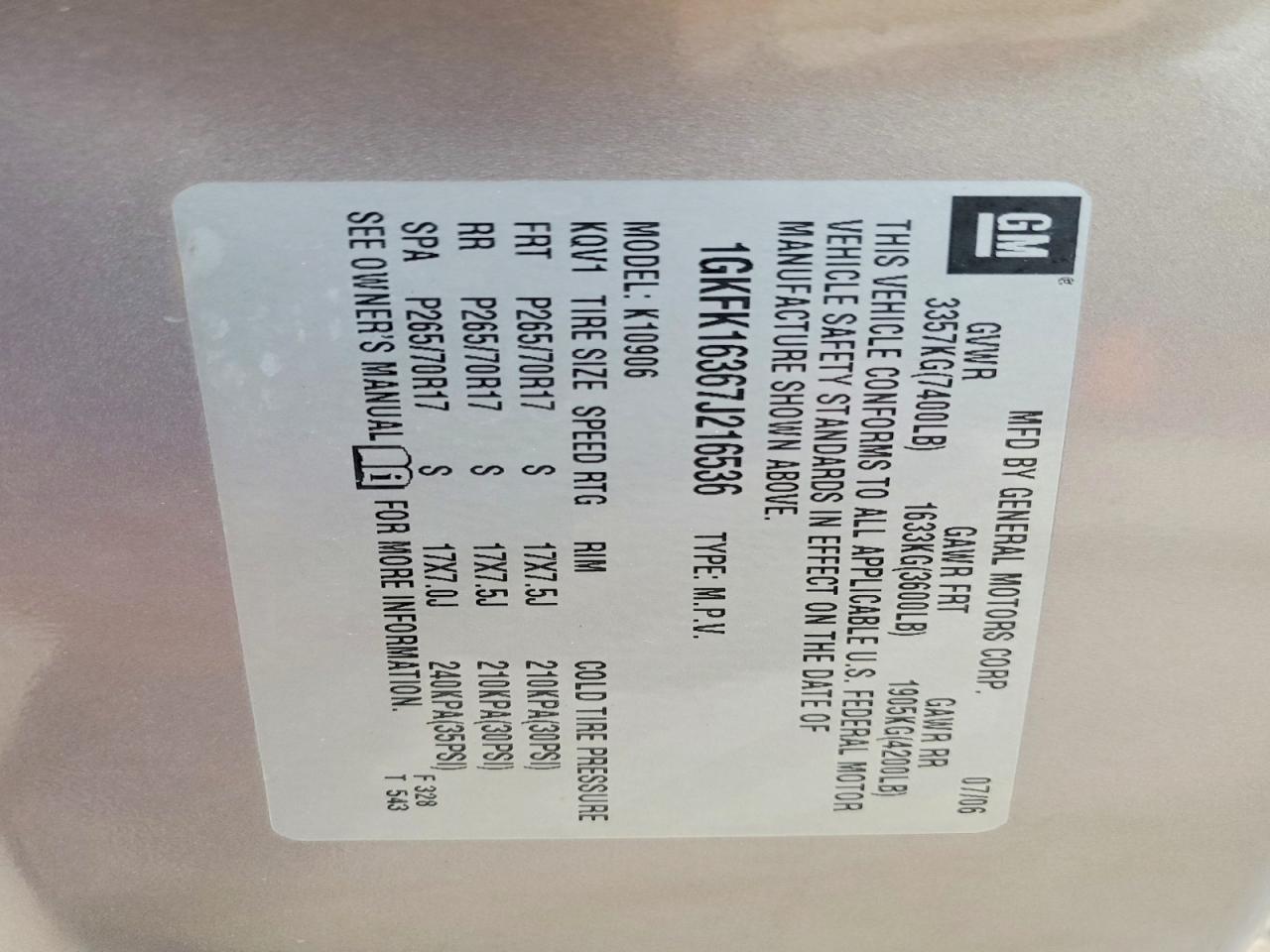 2007 GMC YUKON XL K1500 photo 37