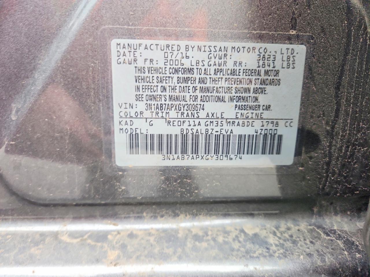 2016 NISSAN SENTRA S photo 34