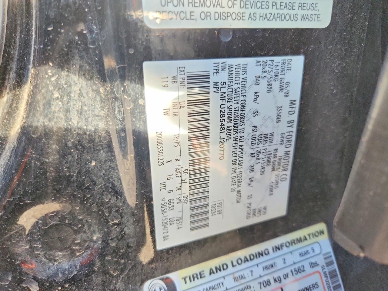 2008 LINCOLN NAVIGATOR photo 13