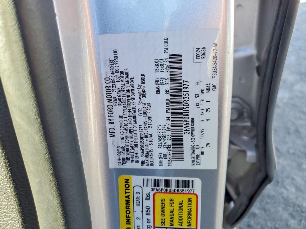 2013 FORD FUSION TITANIUM HEV photo 12