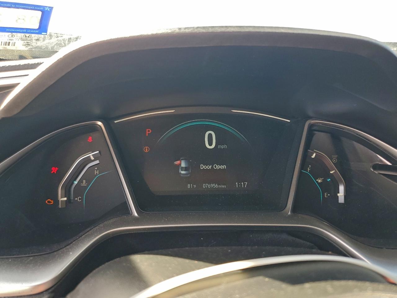 2017 HONDA CIVIC EX photo 9