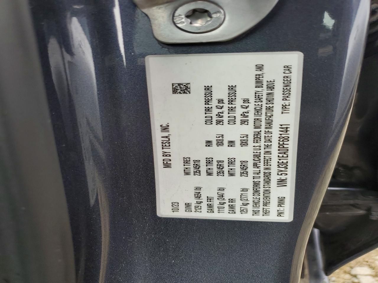 2023 TESLA MODEL 3 photo 12