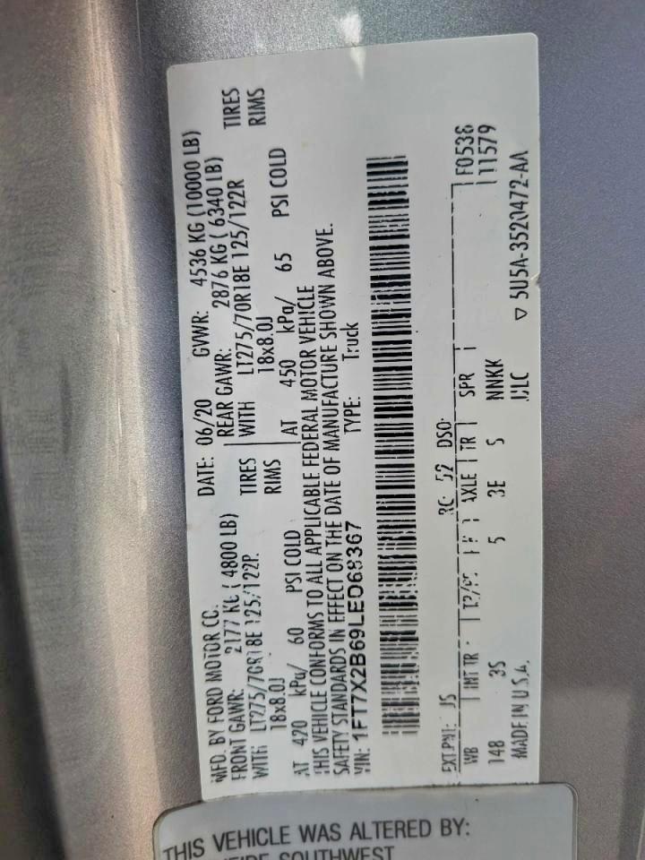 2020 FORD F250 SUPER DUTY photo 10
