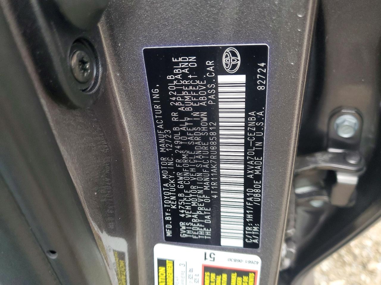 2024 TOYOTA CAMRY LE photo 13