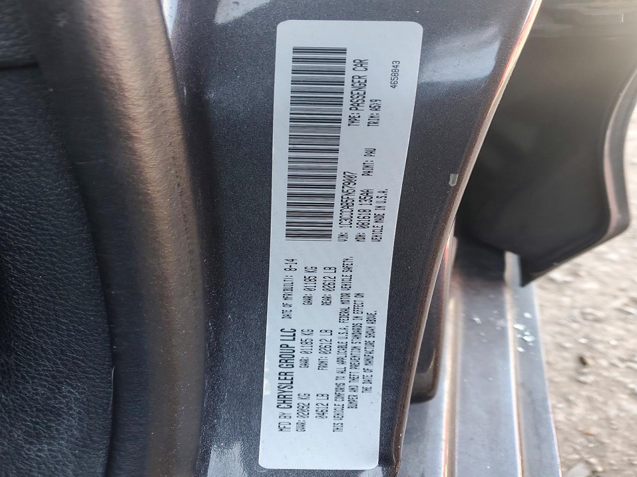 2015 CHRYSLER 200 LIMITED photo 12