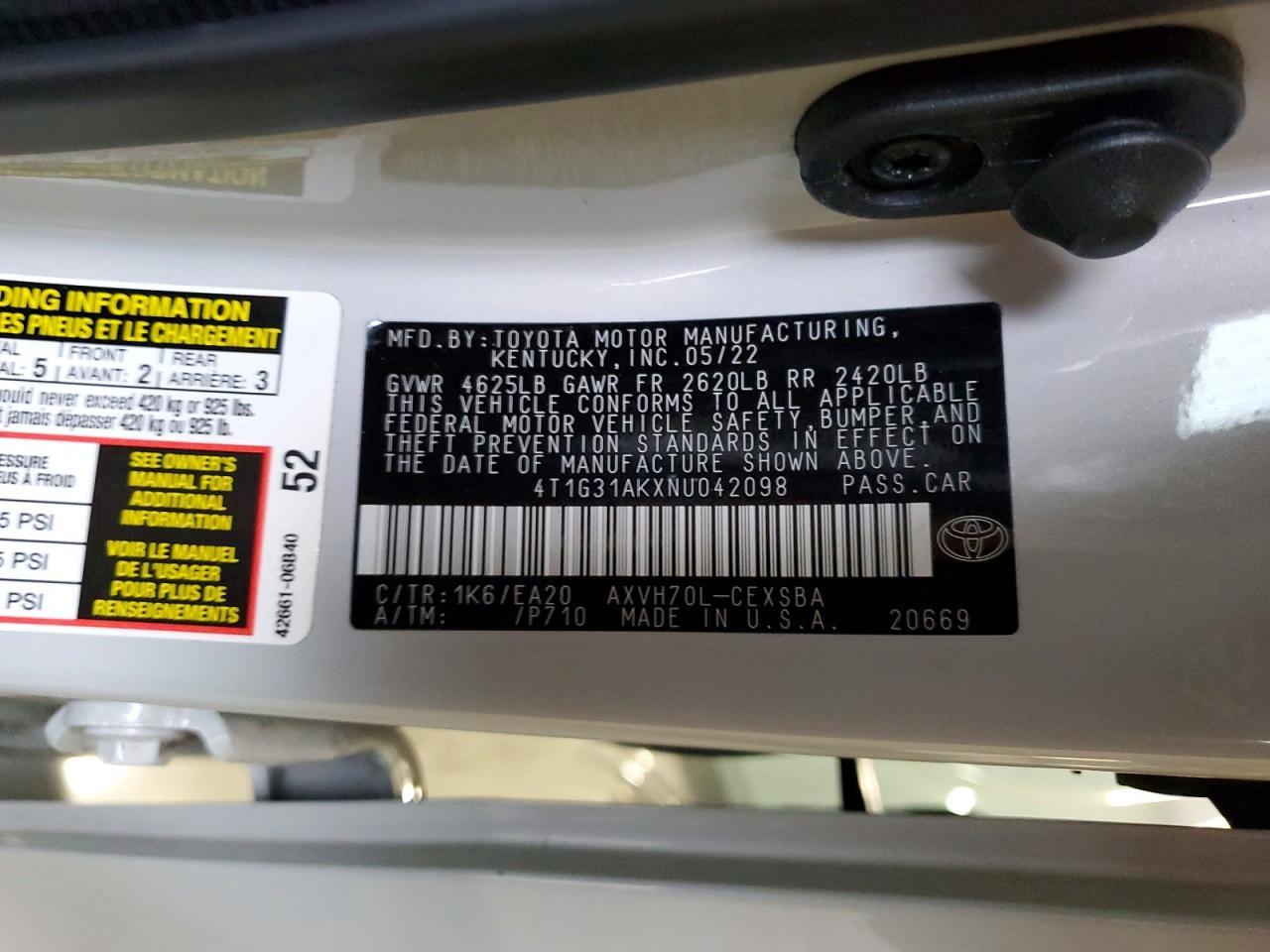 2022 TOYOTA CAMRY NIGHT SHADE photo 12
