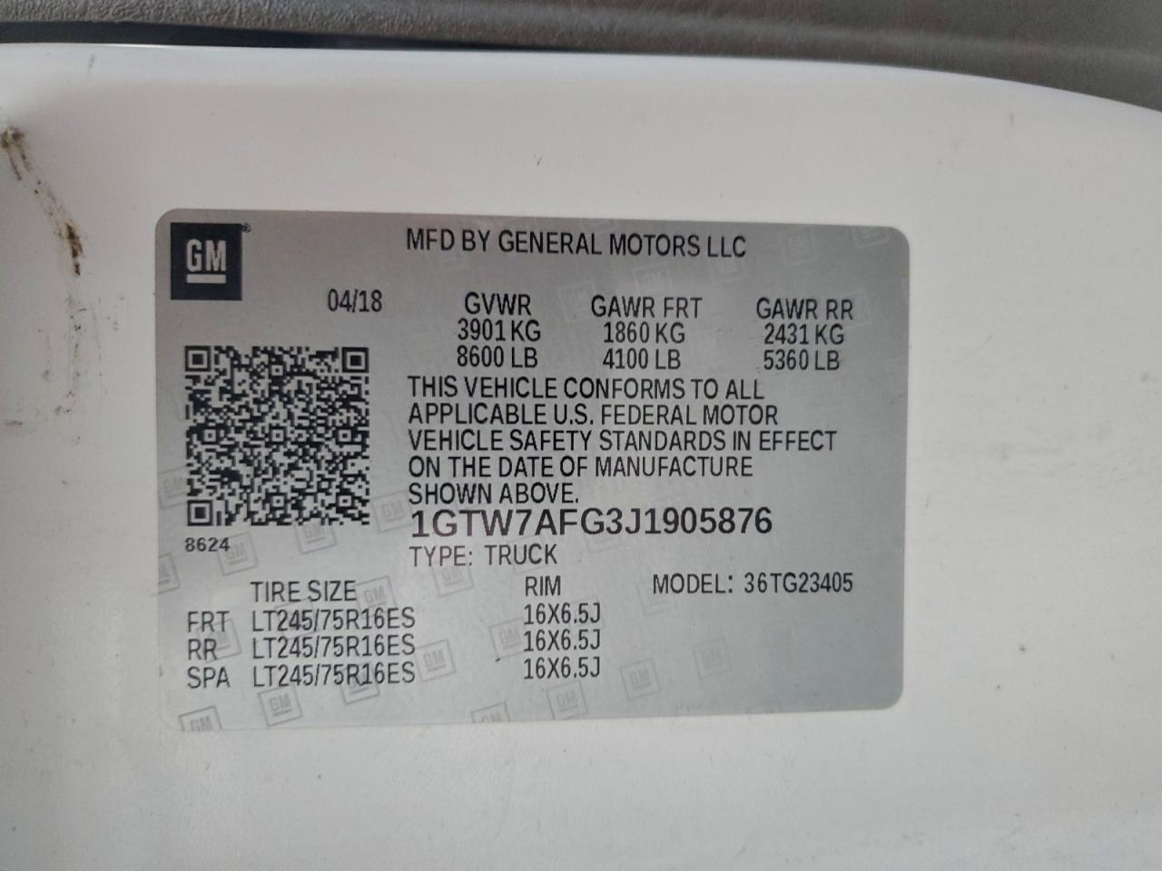 2018 GMC SAVANA G2500 photo 13
