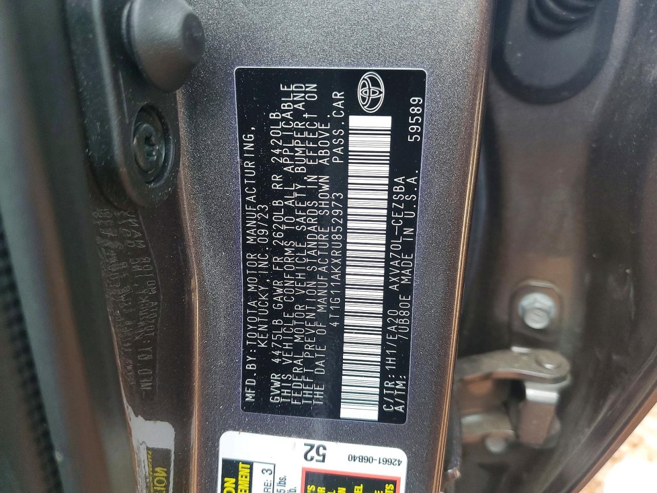 2024 TOYOTA CAMRY SE NIGHT SHADE photo 13