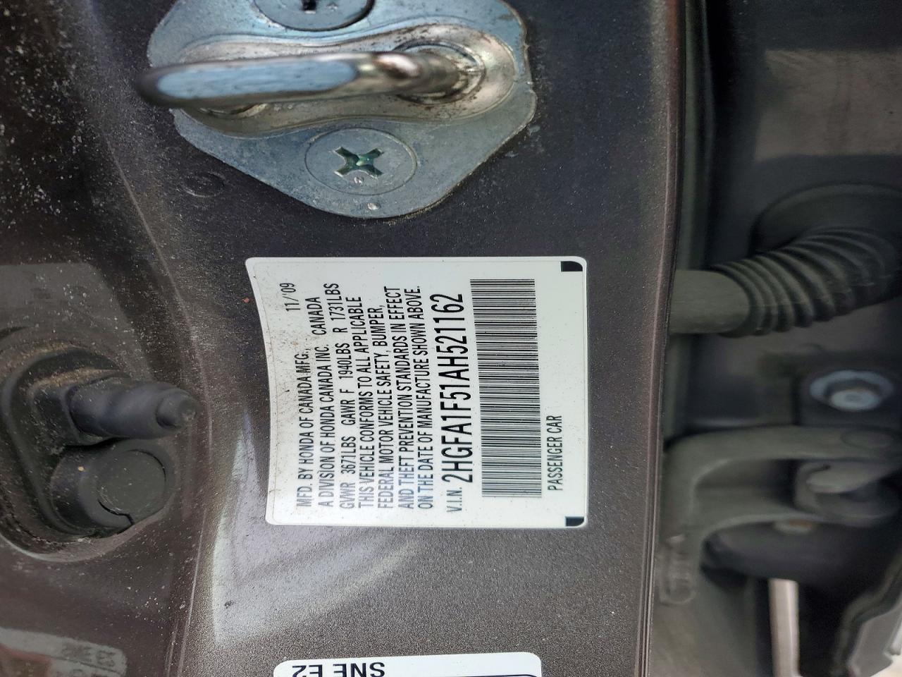2010 HONDA CIVIC LX photo 23
