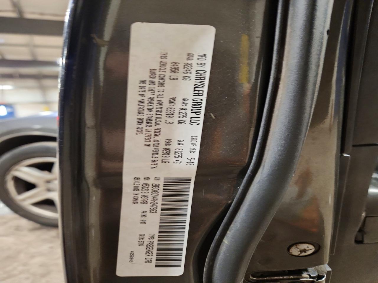 2010 DODGE CHARGER SXT photo 12