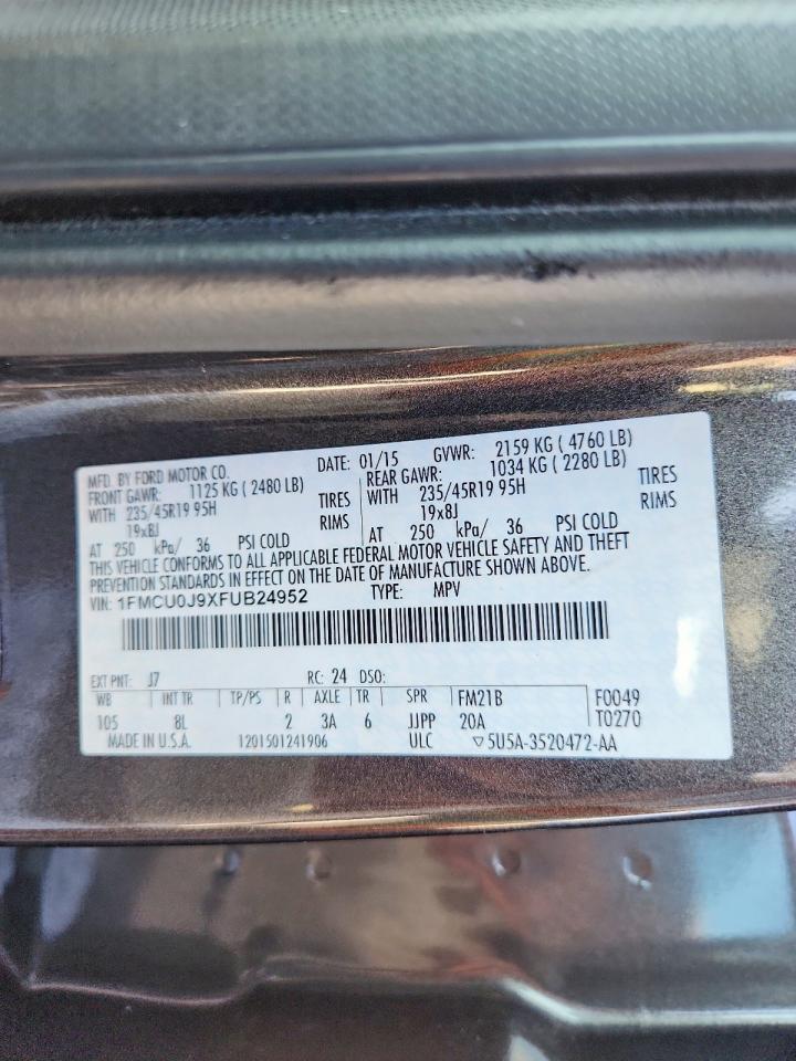 2015 FORD ESCAPE TITANIUM photo 13