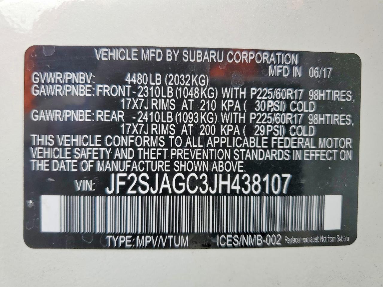 2018 SUBARU FORESTER 2.5I PREMIUM photo 13