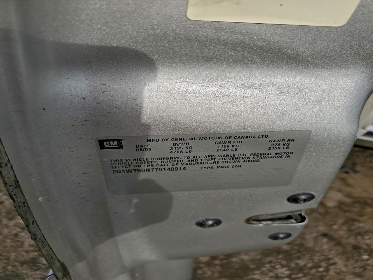 2007 CHEVROLET IMPALA LT photo 23