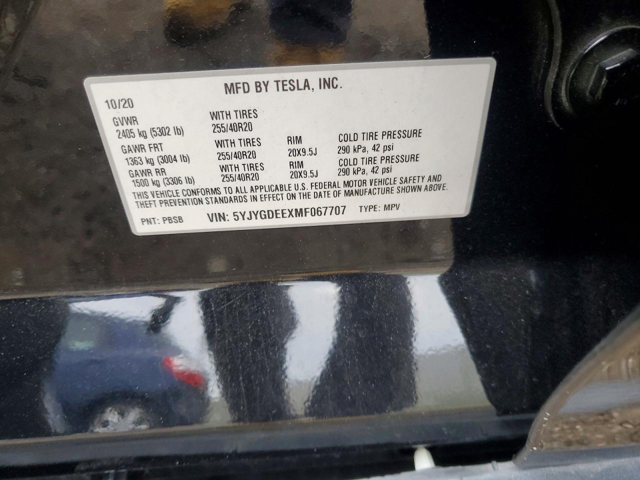 2021 TESLA MODEL Y photo 14