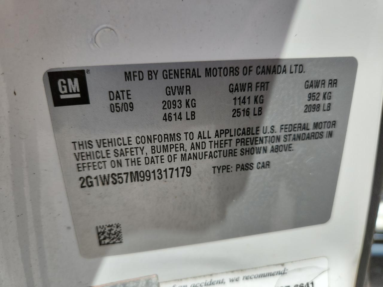 2009 CHEVROLET IMPALA photo 12