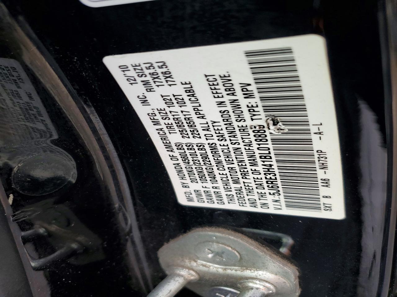 2011 HONDA CR-V SE photo 13