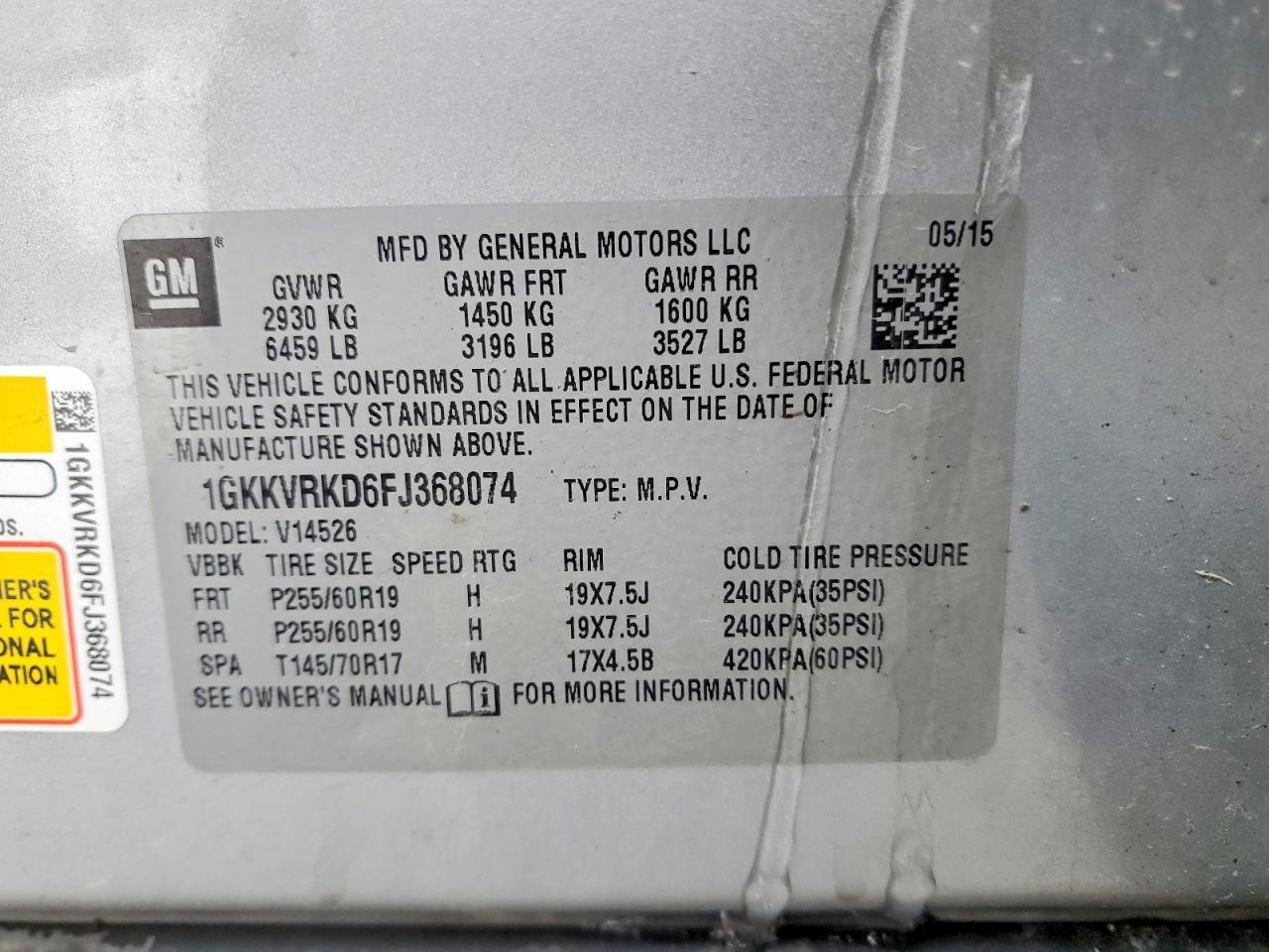 2015 GMC ACADIA SLT-1 photo 14