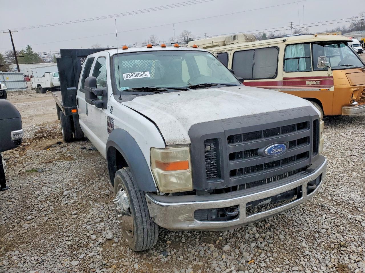 2008 FORD F550 SUPER DUTY FLATBED TRUCK photo 4
