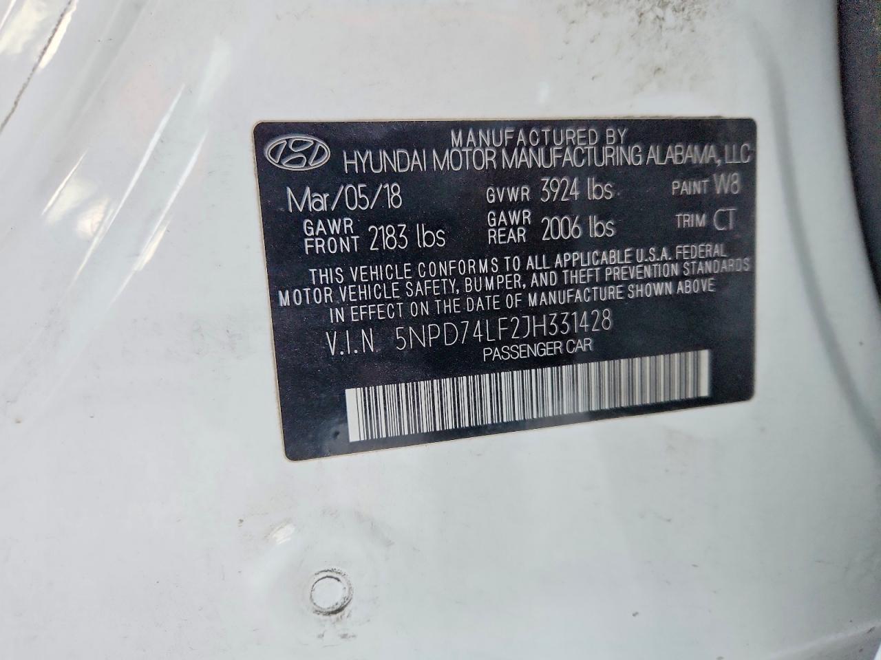 2018 HYUNDAI ELANTRA SE photo 13