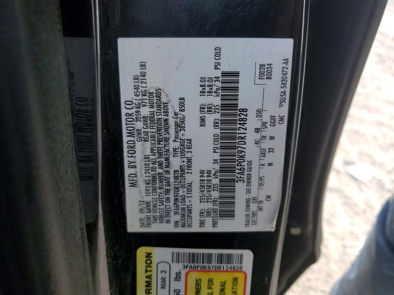 2013 FORD FUSION TITANIUM photo 13