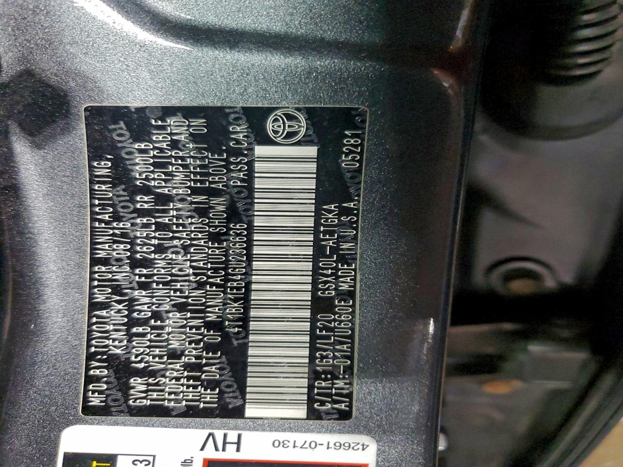 2016 TOYOTA AVALON XLE photo 13