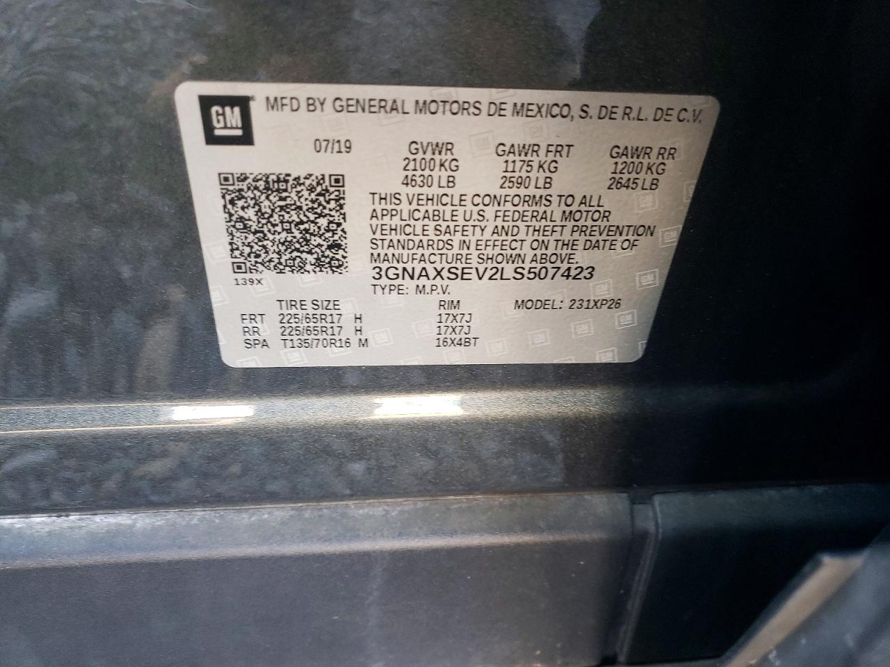2020 CHEVROLET EQUINOX LS photo 13