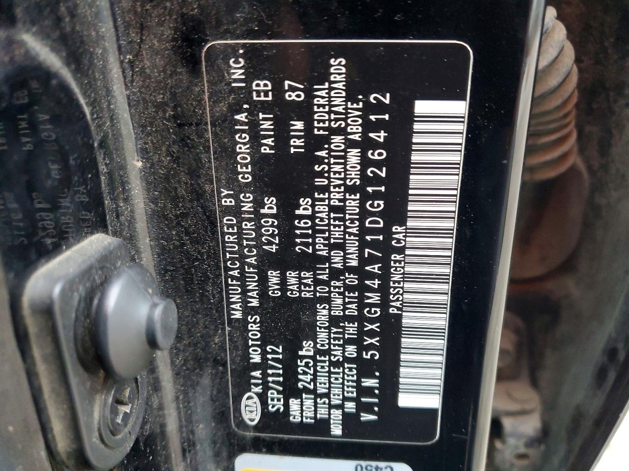 2013 KIA OPTIMA LX photo 12